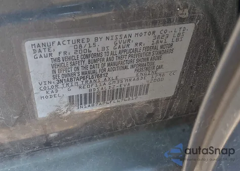 2015 Nissan Sentra Sv из США, поврежденный, VIN 3N1AB7AP6FL676812